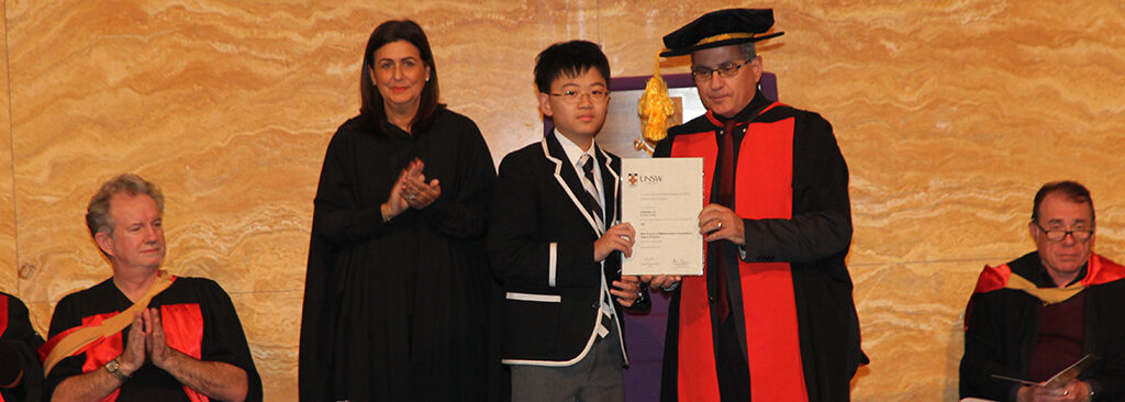 Maths not a problem for UNSW School Competition Winner Adrian Lo
