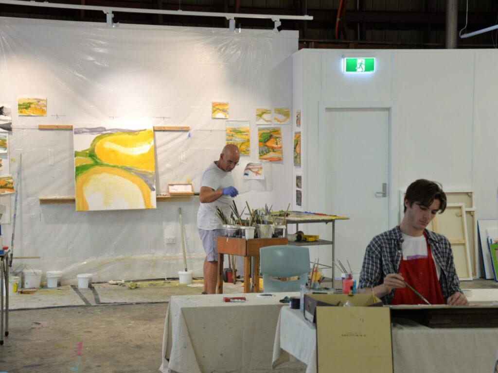 Visual Arts Students Work with Dr Ian Penn