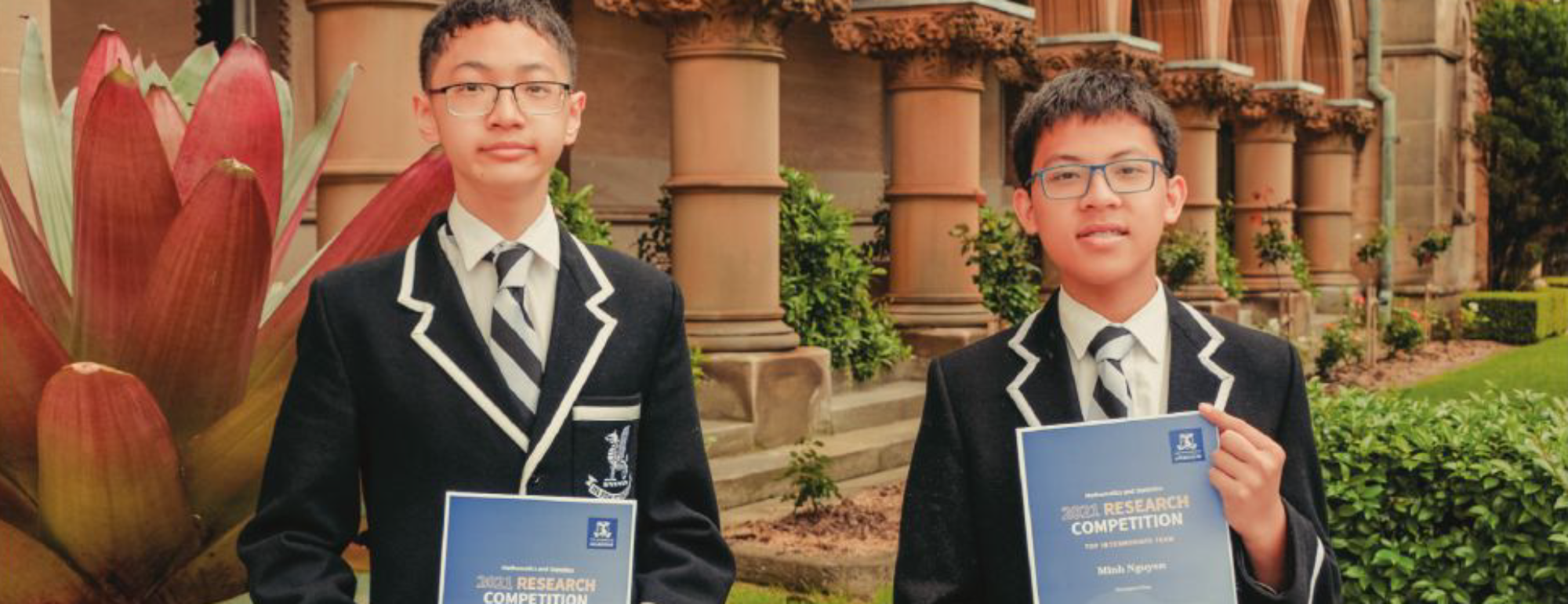 Maths stars Minh and Preston scoop top prize