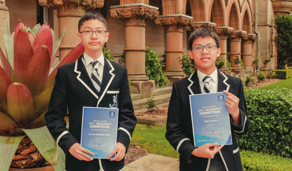 Maths stars Minh and Preston scoop top prize