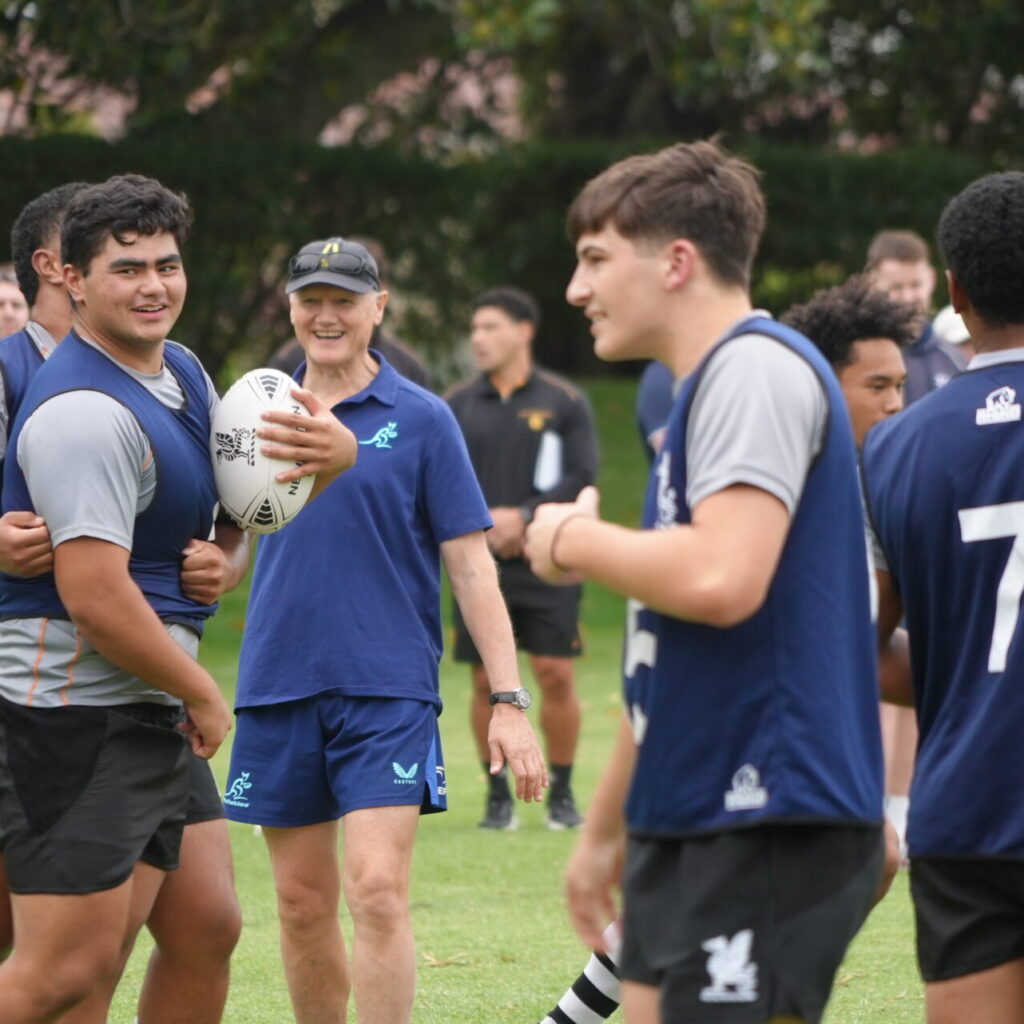 Wallabies coach inspires students and staff