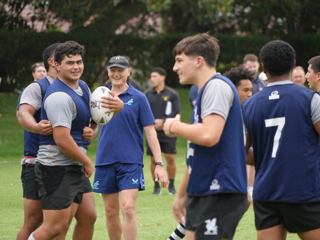 Wallabies coach inspires students and staff