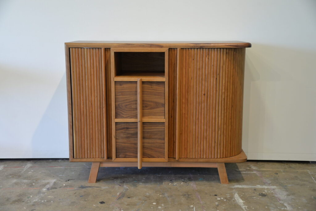 HSC Nominations | Class of 2026 6 Vincent B Modern Tambour Cabinet in American Walnut and American Cherry